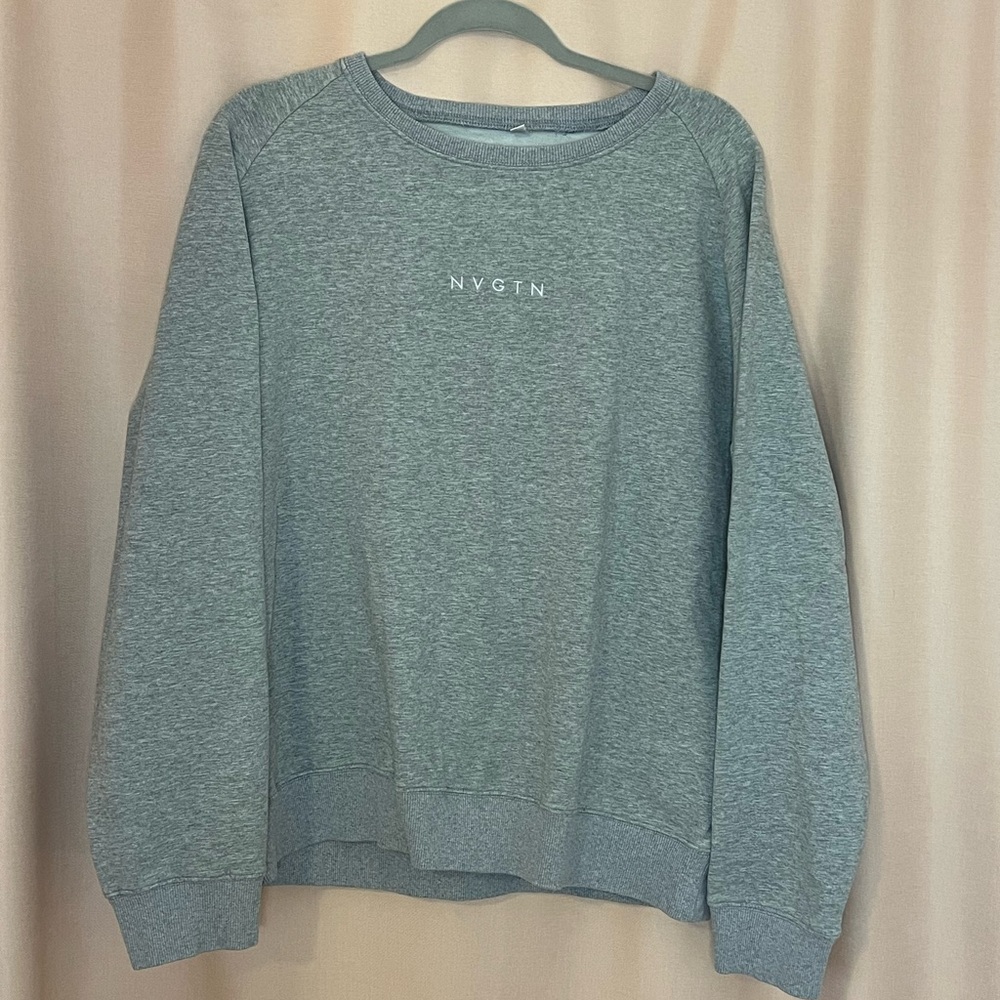 Men’s NVGTN Crew Neck Sweatshirt Grey XL